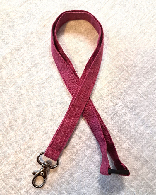 Avainnauha pellavaa, magenta